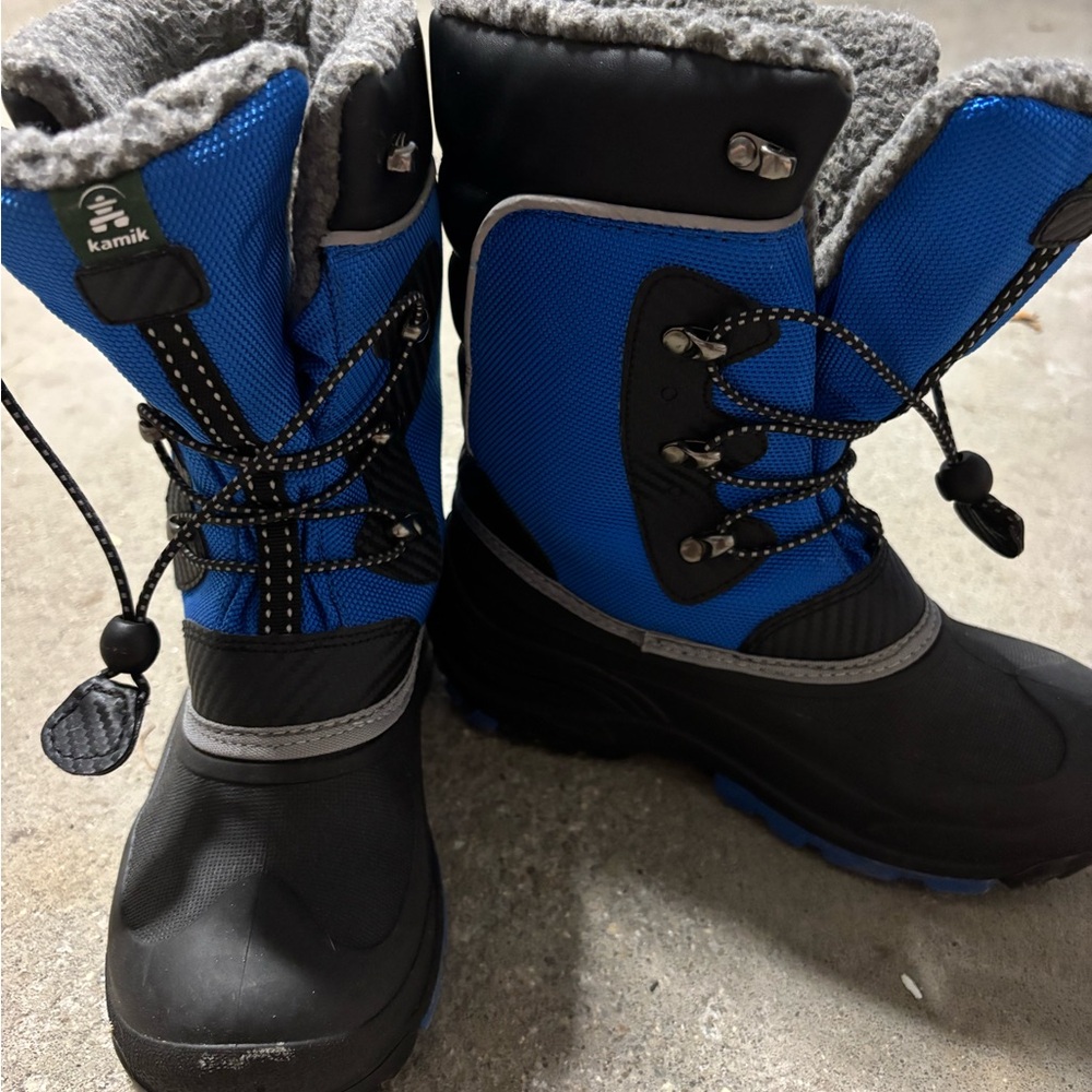 Kamik Blue and Black Rain & Snow Boots